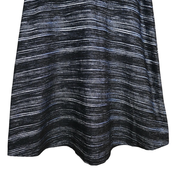 Nicole Miller Women's 6 Metallic Striped Fit & Flare Cutout Lined Dress - Picture 5 of 8